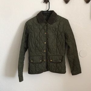 BARBOUR Annandale green quilted jacket